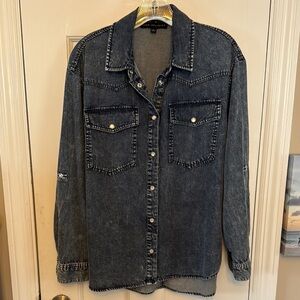 Jane and Delancey Denim Button Down Shirt